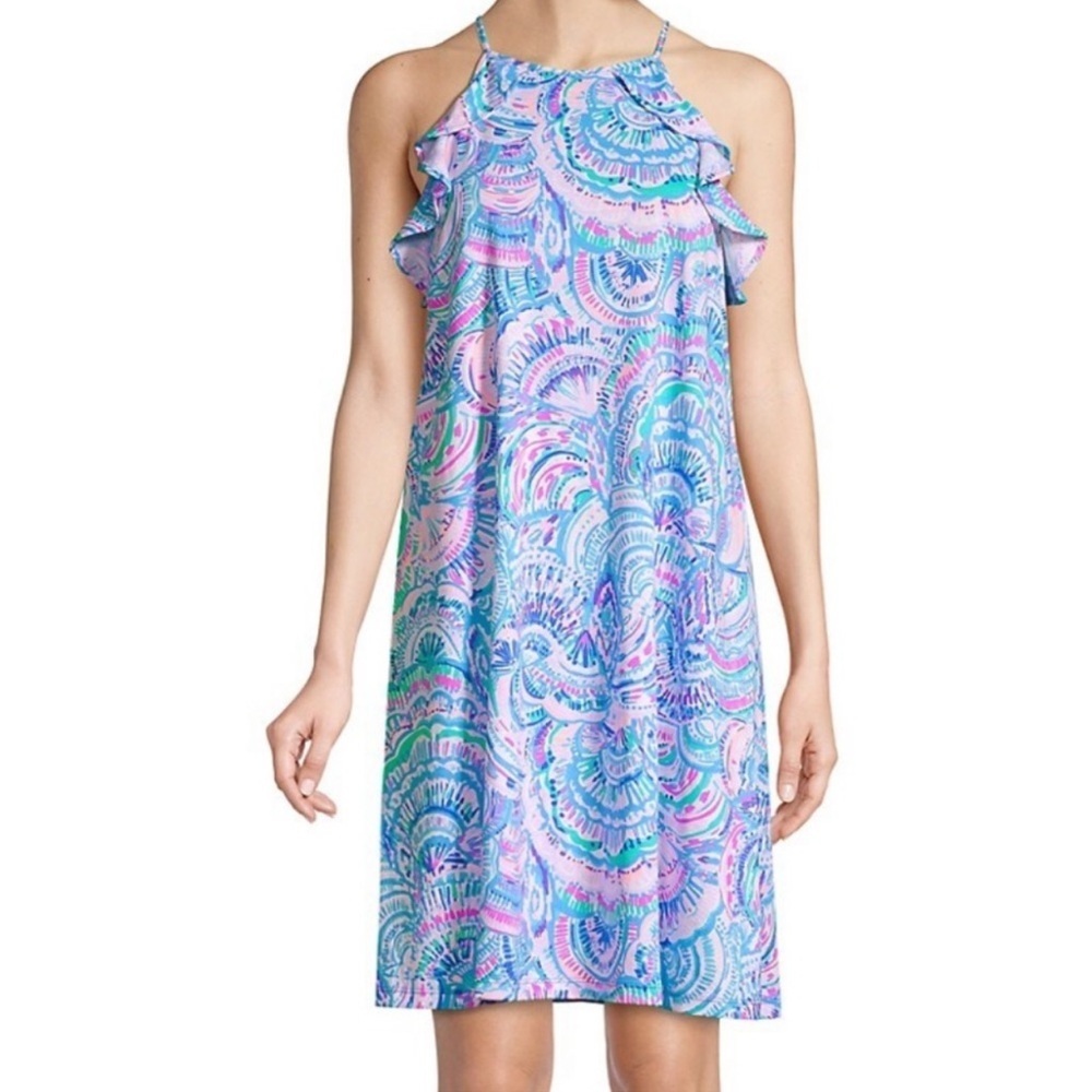 Lilly Pulitzer Mini Billie dress in Multi happy as a Clam size large (8-10) NWT